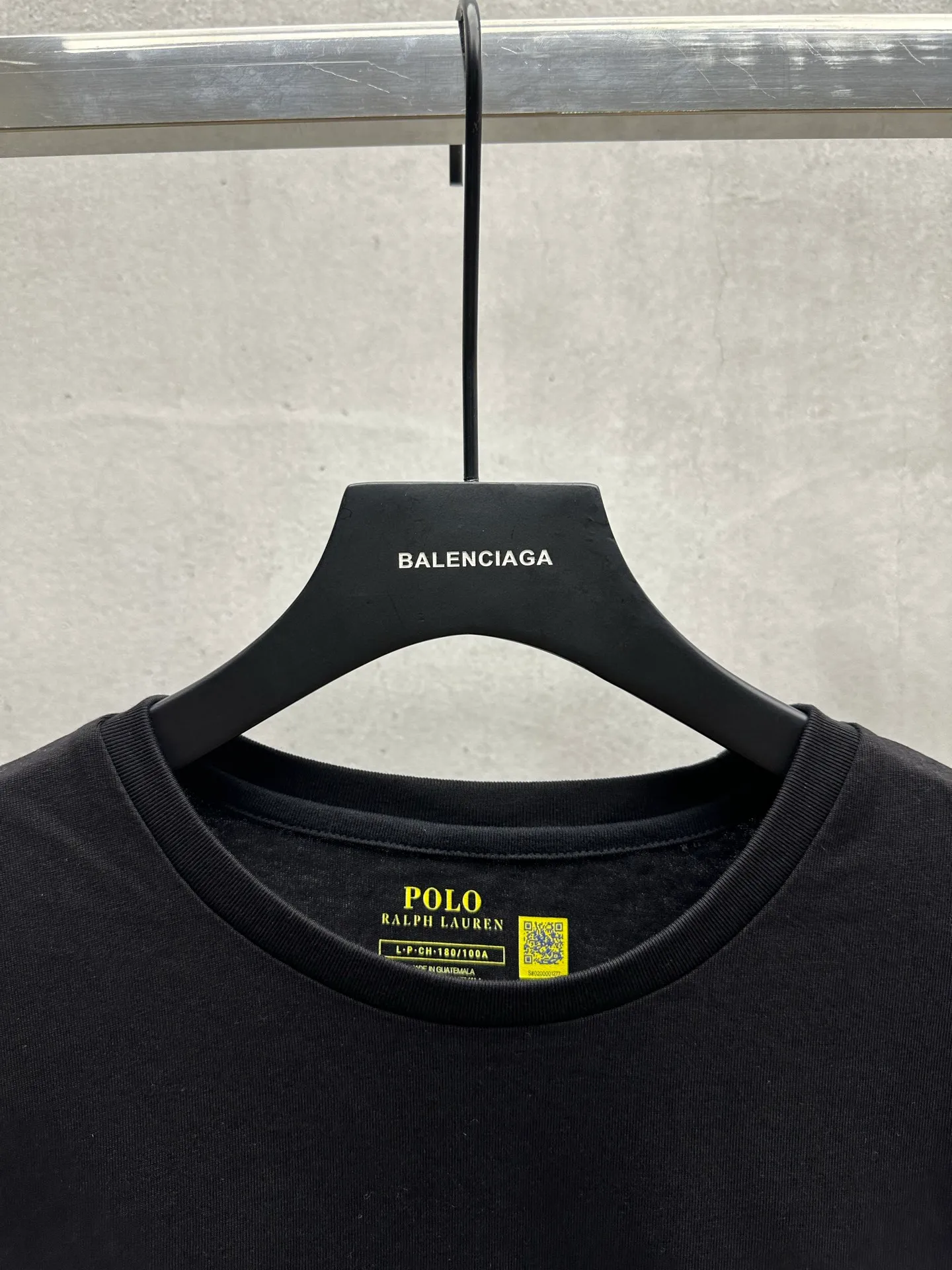 P130 #012 Ralph lauren series uses 260G high-definition fabrics, Behringer 1000-needle embroidery restores ZP, complete three-label accessories, color: white, black, size: S M L XL